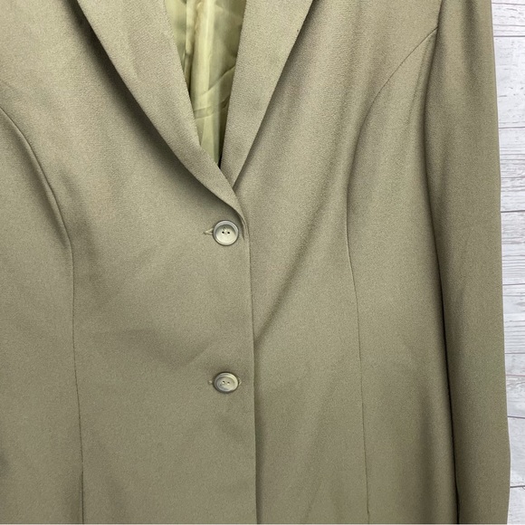 🍁 New Crepe Karen Scott Lined Blazer Slit Pockets Jacket Coat sz 18 - Picture 3 of 7
